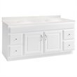 Design House Concord Vanity in White with Cultured Marble Top Fully Assembled