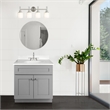 Design House Brookings Vanity With Cultured Marble Top in Gray Fully Assembled