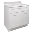 Design House Brookings  Fully Assembled Vanity with Cultured Marble Top in White