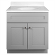 Design House Brookings Fully Assembled Marble Vanity Top in Gray