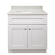 Design House Brookings Fully Assembled Vanity White Cultured White Marble Top