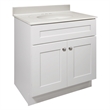 Design House Brookings Fully Assembled Vanity White Cultured White Marble Top