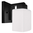Design House Dove Creek Glass Wall Light in Black