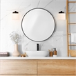 Design House Dove Creek Glass Wall Light in Black