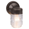 Design House Outdoor Wall Mount Stainless Steel Sconce- Oil Rubbed Bronze 2 Pack