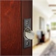 Design House Satin Nickel Universal 6 Way Square Spindle Metal Entry Door Latch