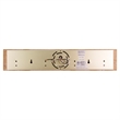 Design House Wood Vanity Light in Honey Oak 4 Light