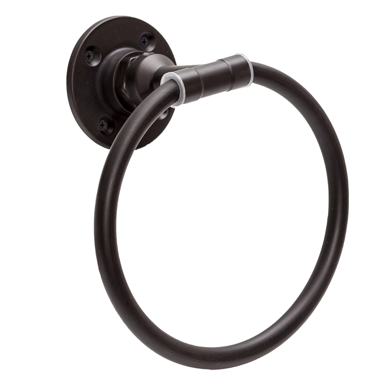 Design House Kimball Bathroom Metal Hardware Kit in Satin Black 4 Piece