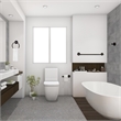 Design House Kimball Bathroom Metal Hardware Kit in Satin Black 4 Piece