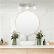 Design House Millbridge Stainless Steel Vanity Light in Satin Nickel 3 Light