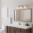 Design House Millbridge Stainless Steel Vanity Light in Satin Nickel 3 Light