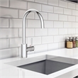 Design House Eastport II Single Metal Handle Kitchen Faucet in Polished Chrome