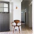 Design House Augustin Glass Wall Light in Satin Gold