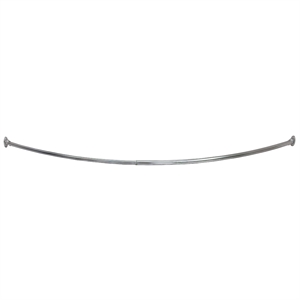 Design House Stainless Steel Curved Shower Rod Satin Nickel