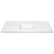 Camilla II Cultured Marble Single Bowl Vanity Top in White 61-Inch