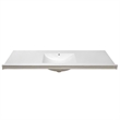 Camilla II Cultured Marble Single Bowl Vanity Top in White 61-Inch