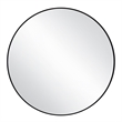Design House Kenna Round Wall Mirror with Black Frame 28Inch 2Pack Glass Black