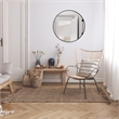 Design House Kenna Round Wall Mirror with Black Frame 28Inch 2Pack Glass Black