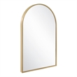 Maeve Arched Wall Mirror with Gold Frame 30 in x  20 in 2-Pack