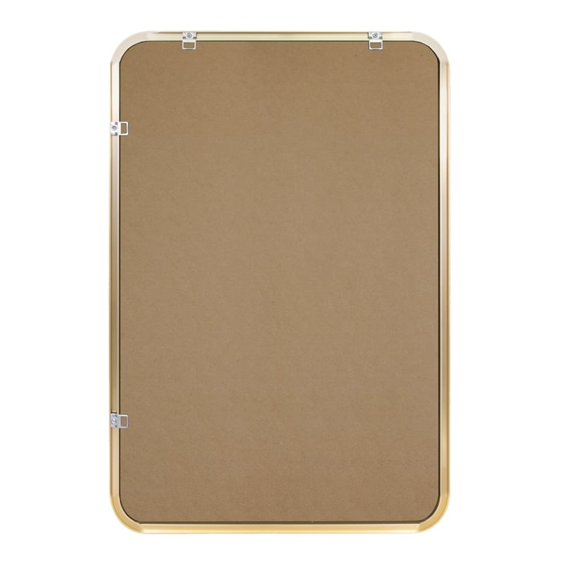 Isla Rounded Corner Wall Mirror with Gold Frame 30in x 20in 2-Pack