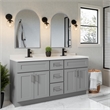 Maeve Arched Wall Mirror with Silver Frame 30in x  20in  2-Pack