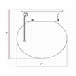 Design House Globe Stainless Steel Ceiling Light with Pull Chain in Satin Nickel