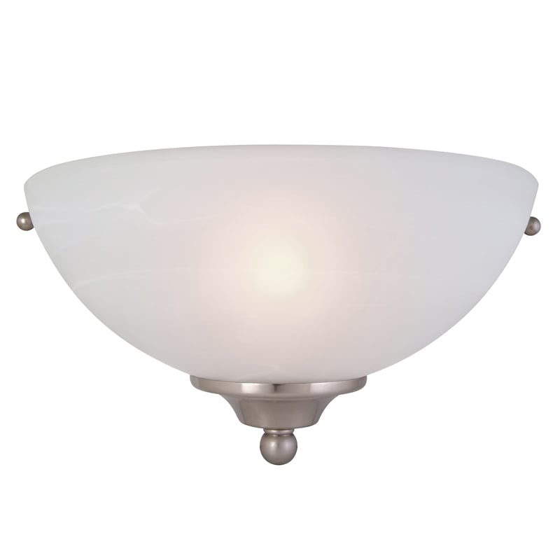 Design House Millbridge 1-Light Stainless Steel Wall Sconce in Satin Nickel