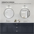 Design House Millbridge 2-Light Stainless Steel Wall Mount Sconce - Satin Nickel
