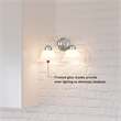 Design House Millbridge 2-Light Stainless Steel Wall Mount Sconce - Satin Nickel