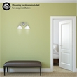 Design House Millbridge 2-Light Stainless Steel Wall Mount Sconce - Satin Nickel