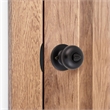 Design House Stainless Steel Strike Plate with Full Lip & Square Corner in Black