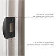 Design House Stainless Steel Strike Plate with Full Lip & Square Corner in Black