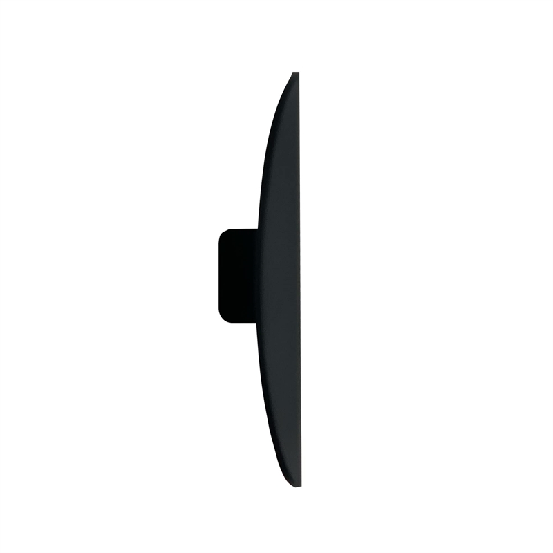 Design House Stainless Steel Strike Plate with Full Lip & Square Corner in Black