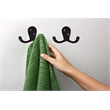 Design House 10-Pack Stainless Steel Double Hook in Matte Black