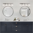 Design House Millbridge 4-Light Stainless Steel Vanity Light in Satin Nickel