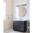 Design House Millbridge 4-Light Stainless Steel Vanity Light in Satin Nickel
