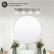 Design House Millbridge 4-Light Stainless Steel Vanity Light in Satin Nickel