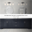Design House Desta 4-Light Transitional Glass Vanity Bar in Satin Nickel