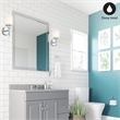 Design House Oslo 5-Light Stainless Steel Vanity Light in Satin Nickel