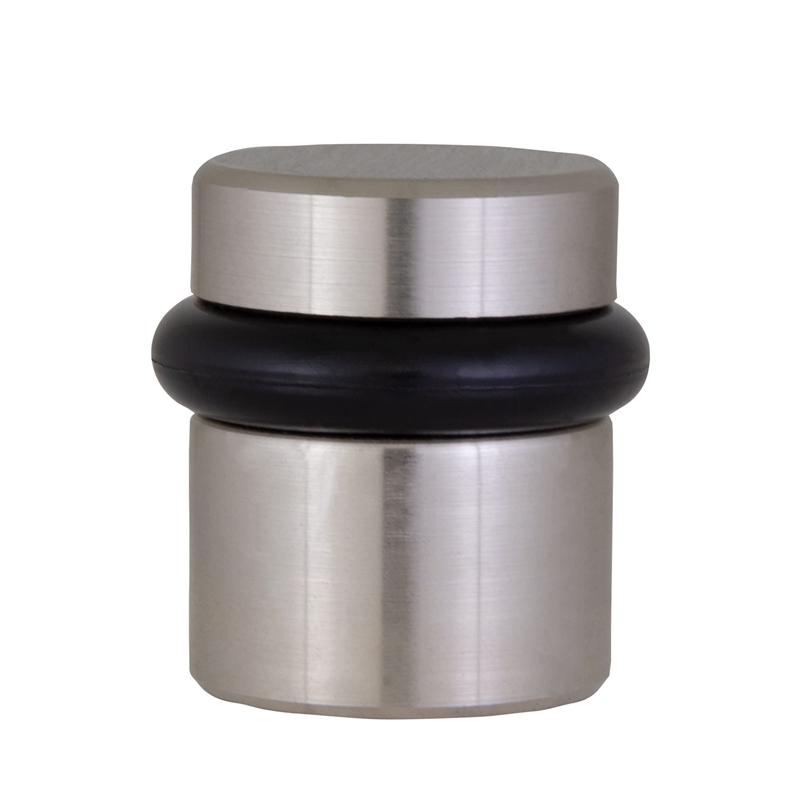 Design House 2-Pack Brass Modern Cylindrical Door Stop in Satin Nickel