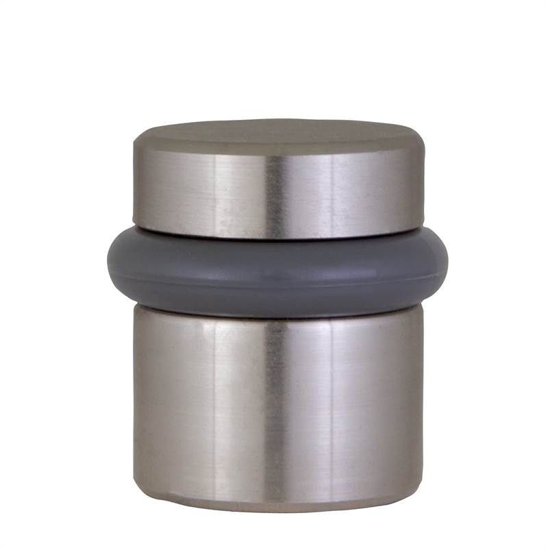 Design House 2-Pack Brass Modern Cylindrical Door Stop in Satin Nickel