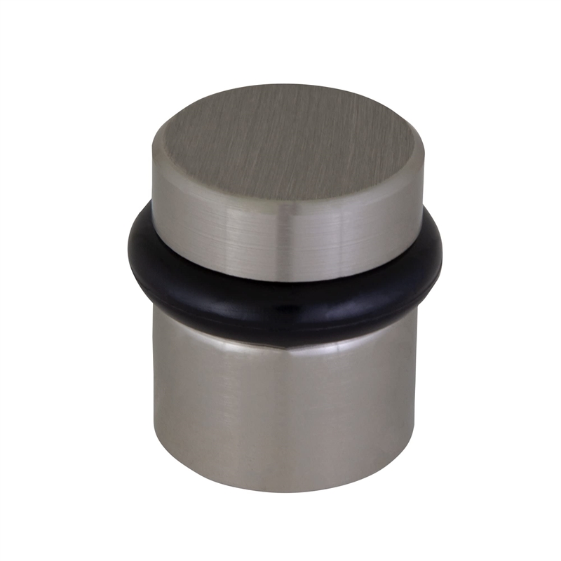 Design House 2-Pack Brass Modern Cylindrical Door Stop in Satin Nickel