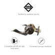 Design House Stratford Metal Entry Door Knob in Oil Rubbed Bronze