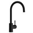Design House Eastport II Single Handle Metal Kitchen Faucet in Matte Black