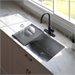 Design House Eastport II Single Handle Metal Kitchen Faucet in Matte Black