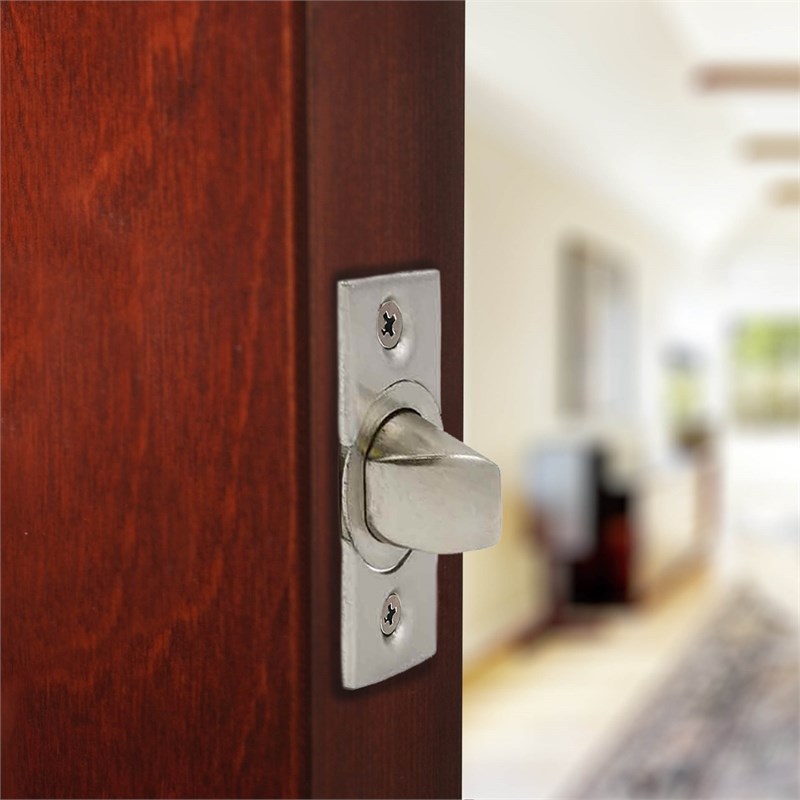Design House 6-Way Metal Replacement Bed/Bath Passage Latch Door - Satin Nickel