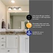 Design House Bristol 3-Light Stainless Steel Vanity Light in Satin Nickel