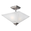 Design House Torino 2-Light Stainless Steel Ceiling Light in Satin Nickel