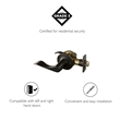 Design House Stratford Metal Passage Door Knob in Oil Rubbed Bronze