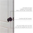 Design House Egg Traditional Brass Keyed Entry Door Knob in Matte Black